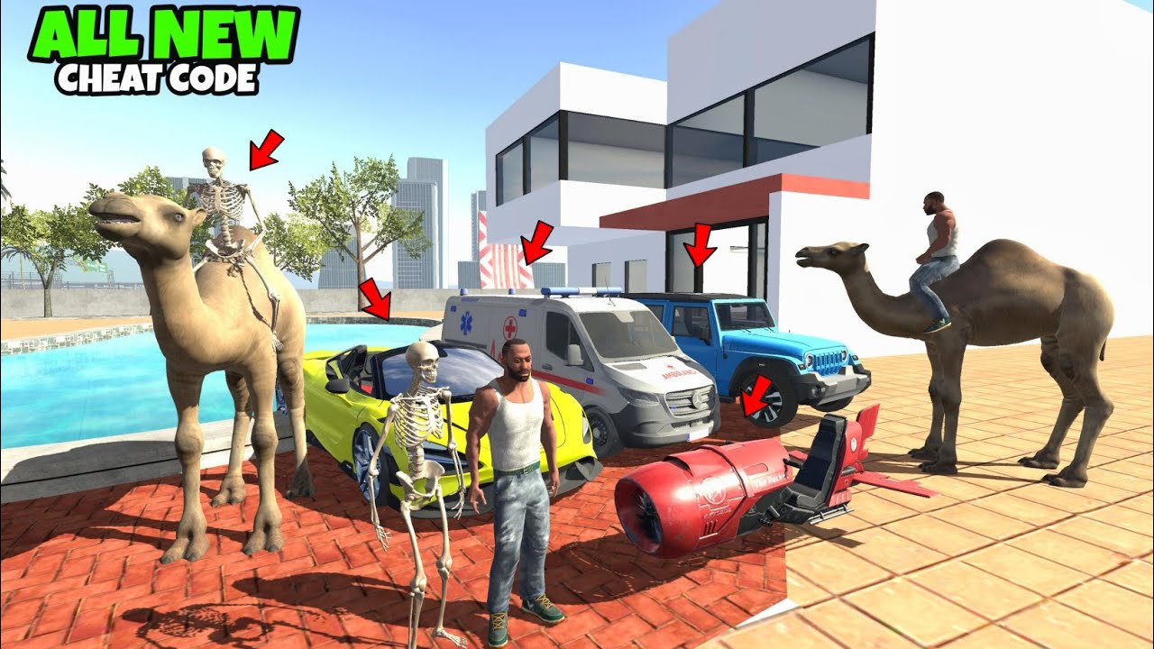 New update Secret code Camel+Skeleton Character।। Indian bike driving ...
