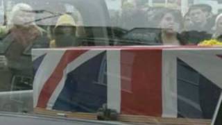 Body of Robert Hayes,1 Royal Anglian,1st Soldier to be killed in Afghanistan,Returns to British soil