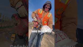 Will a Hard Hat Stop a Nail Gun? 😳 (REAL TEST)”#construction #bluecollar #fypシ