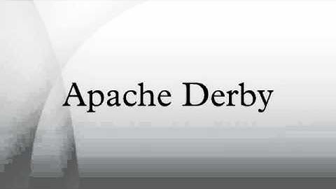 Apache Derby