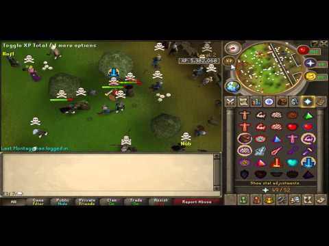 Runescape E1f Jr Pk Vid 1 - New Wildy - 1 Defence Pure Pking - Firecape - DDS - G Maul Comboes!