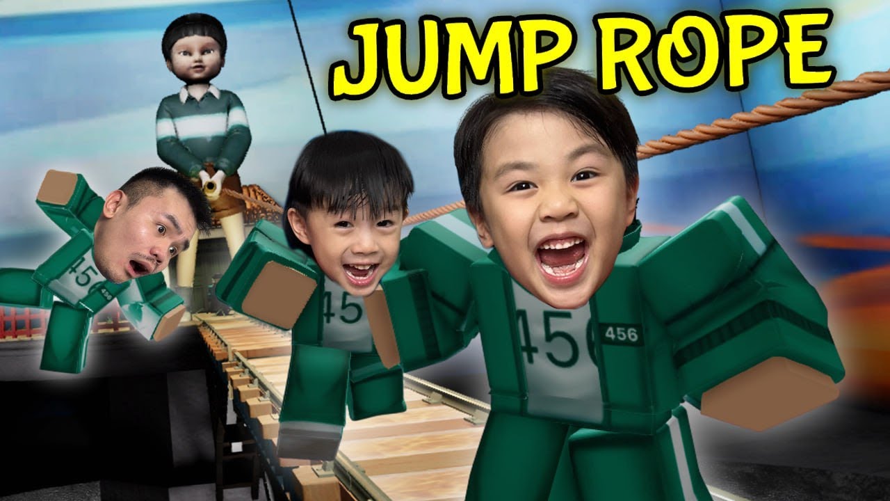 Can We Survive Squid Game Jump Rope?! 😂 - YouTube