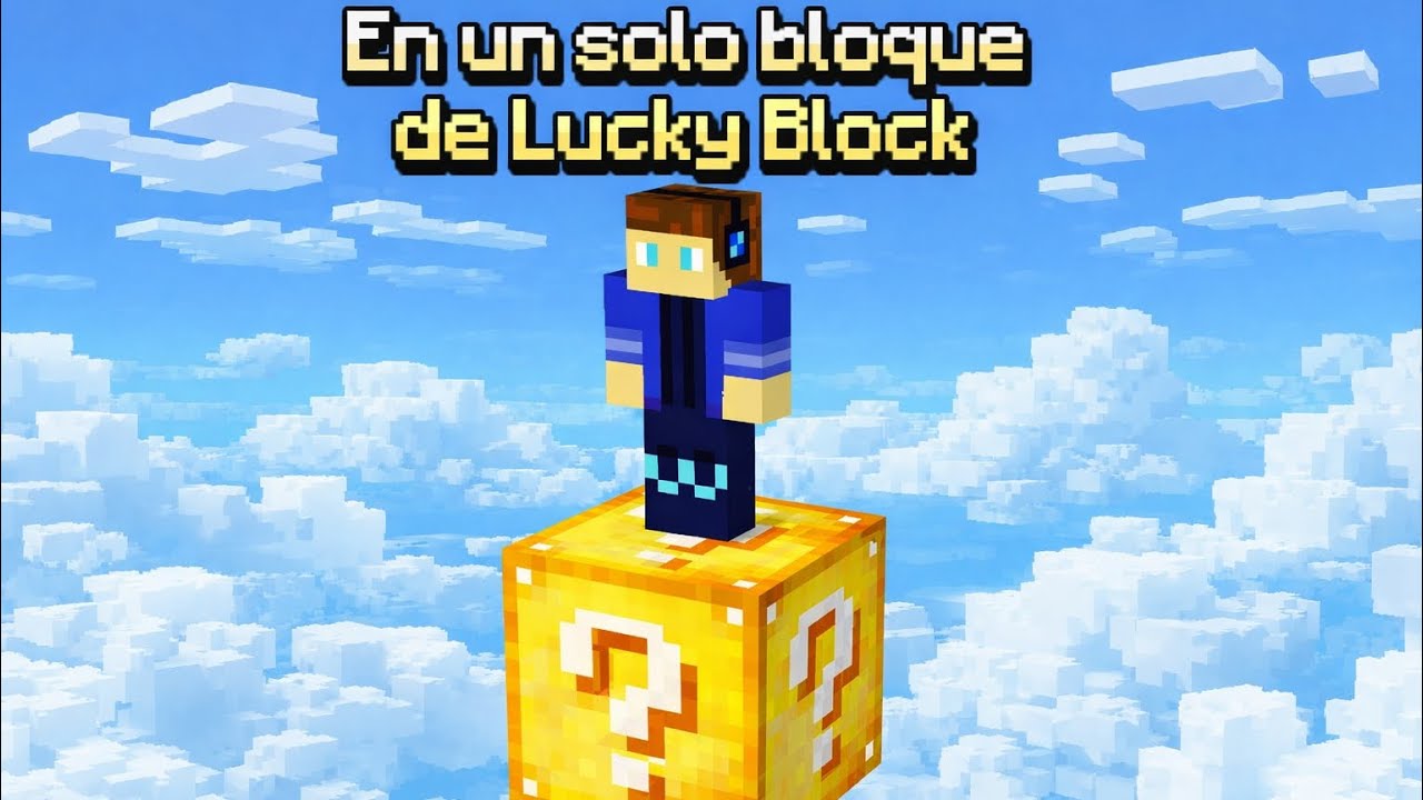 Un solo bloque de Lucky Block - YouTube