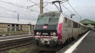 LA BB 26054 SYBIC ET SON INTERCITE ENTRE EN GARE