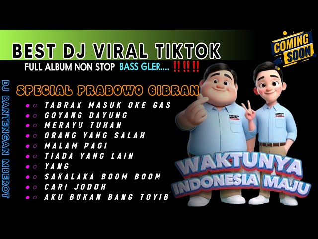 DJ VIRAL TIKTOK TERBARU 2024 CAMPURAN FULL BASS  | REMIX FULL PARGOY PRABOWO GIBRAN - GOYANG GEMOY class=