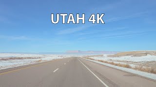 Utah 4K - Desert Snow - Scenic Drive - USA