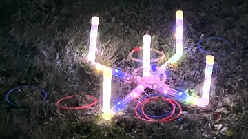 Night Time LED Ring Toss! Fun Times!