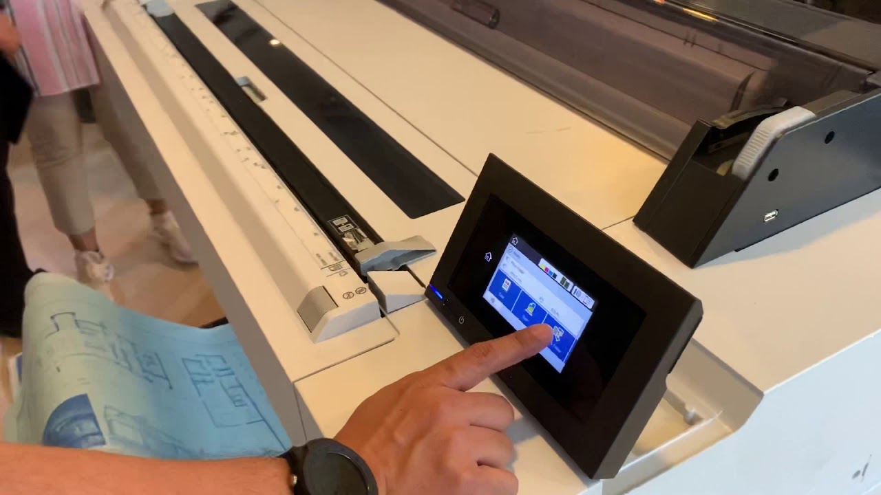 Show Real : Epson SC-T5430m scan - YouTube