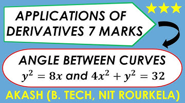 Applications of Derivatives 7 Marks Q6 | Tangents and Normals #applicationsofderivatives