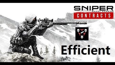 Sniper Ghost Warrior Contracts, Efficient achievement/trophy, kill 3 Enemies with 1 bullet