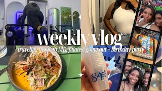 WEEKLY VLOG: traveling to Maryland, pilates, going out + grandma's birthday