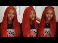 Ginger Orange Kinky Curly Lace Wig | Easy Lace Tint + Install | Ft Vshow Hair | Okemute Ugwuamaka