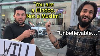 Sunni Threatens a Hadith Rejector (Street Debate) #hadithrejector #sunnah #hadith #islam