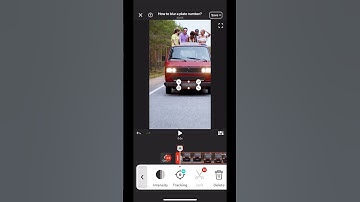 How to blur a moving car plate? #VDIT #VDITapp