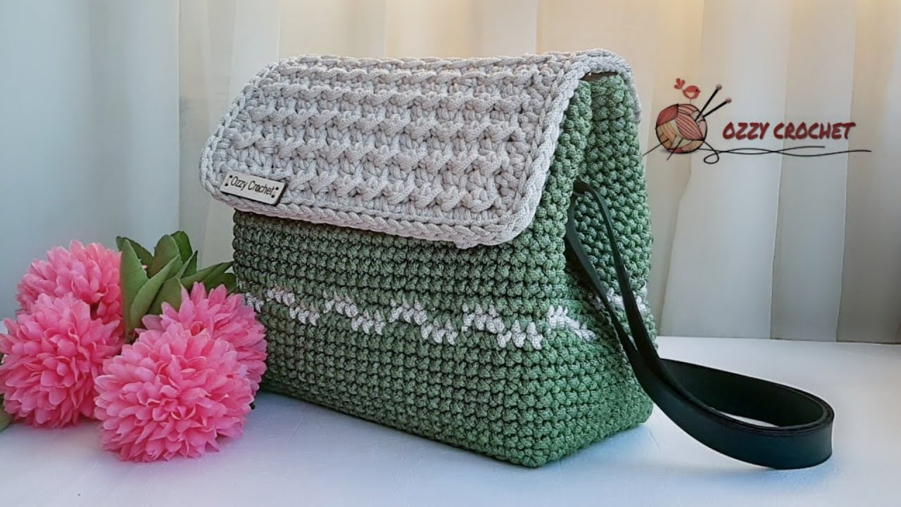 كروشيه شنطة بخيط القيطان _المكرمية_الكليم(الجزء الأول )