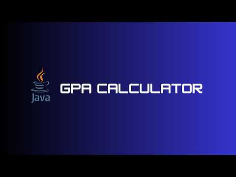 GPA Calculator in Java Swing