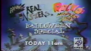 Ahhh Real Monsters And Rockos Modern Life Halloween Specials Promo 1996