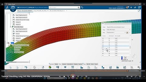 Tutorial 9, FEA Buckling Long SHS Riks, Transitioning to 3DEXPERIENC R2024x from ABAQUS/CAE