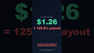 Pfizer pays $1.26 in dividends for every $1 it earns