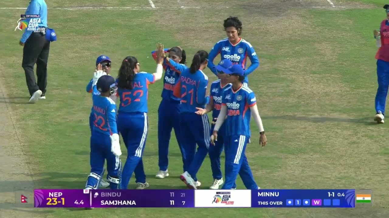 Minnu Mani with the breakthrough! | DP World Women's Asia Cup Rising Stars 2026