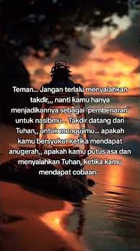 Jangan terlalu menyalahkan takdir #viral #quotes #doa #motivasidiri