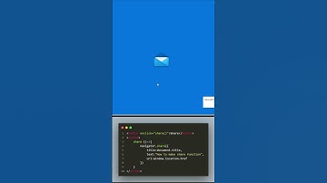 create working share button in javascript using navigator.share #coding #csshtml #html #javascript