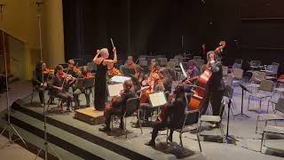 Breck String Orchestra, Claudette Laureano, conductor performing Brahms Hungarian Dance no. 5