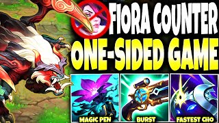 My Fiora Smurf Counter and the Most ONE-SIDED SEASON 14 GAME YOU EVER SAW!!!