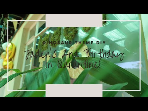 Toddler Quarantine Birthday Week_ Party Prep #with me| Dinosaur Theme DIY