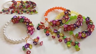 Viral Gajra Bracelet Tutorial 🤍✨ || Fairy Gajra Bracelet Tutorial for beginners #diy #gajrabracelet 