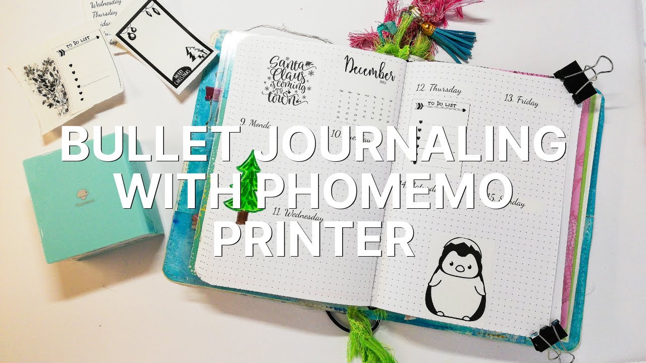phomemo m02 mini thermal printer review + how I use it with my bullet  journal 