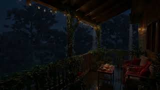Rain on a Porch, Rain Sounds 🌧️ || 8h hours || No mid-roll ads