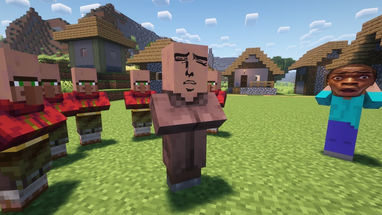villager got the w rizz. memes groxmc minecraftmemes rizz wrizz 