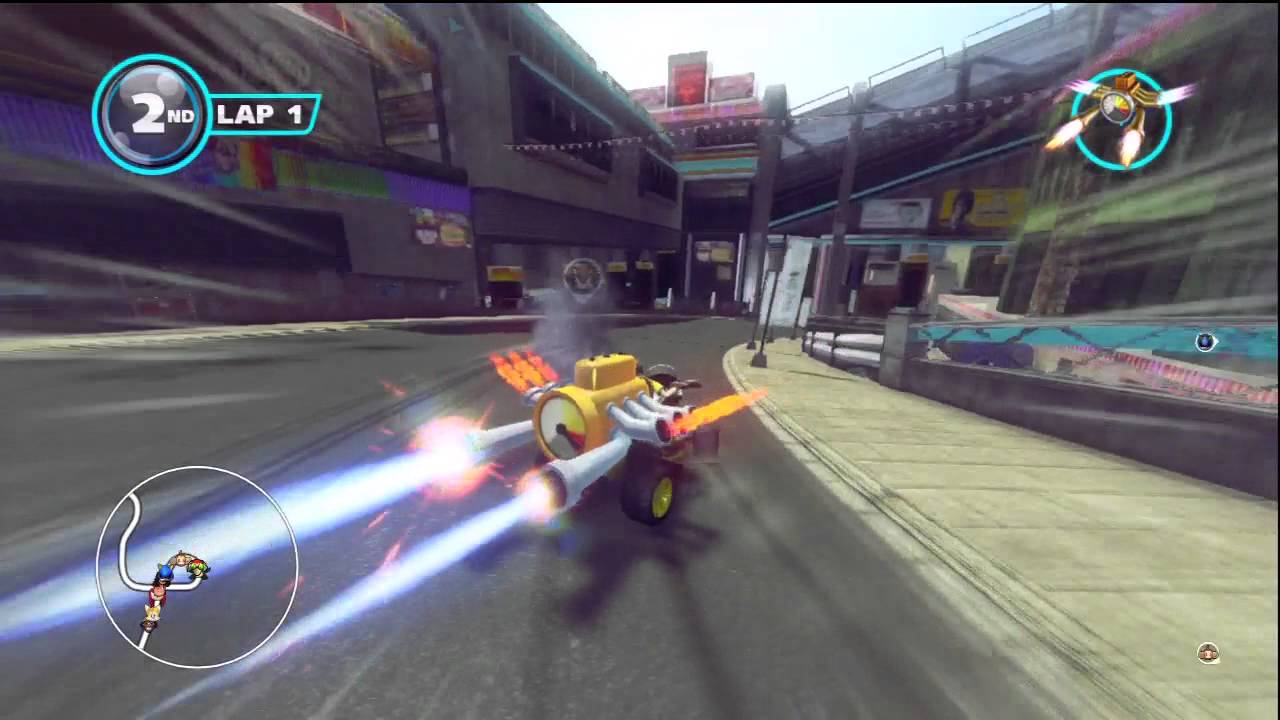 Sonic & Sega All Stars Racing Transformed - Shibuya Downtown with Beat (Jet Set Radio)