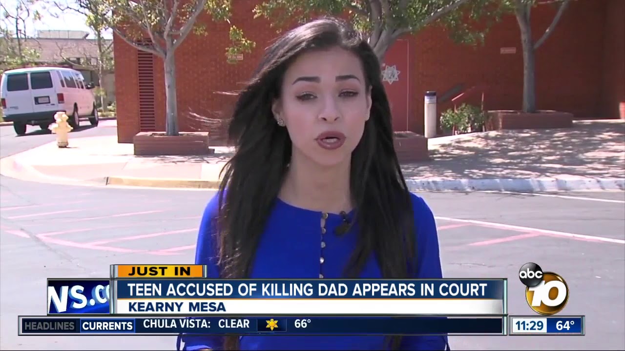 Teen accused in father's death appears in court - YouTube