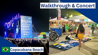 Copacabana Beach Walk Through Tim Music Rio Rio De Janeiro, Brazil May 2023