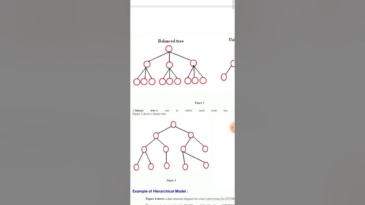 Tree structure and plex structure in DBMS / Hierarchical Model and