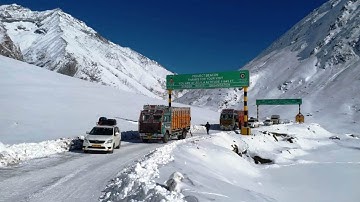 Zojila Pass Kept Open By Bro For The First Time In January