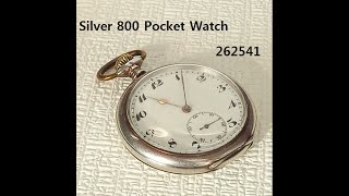 Silver 800 Pocket Watch/ 회중시계/ 懷中時計