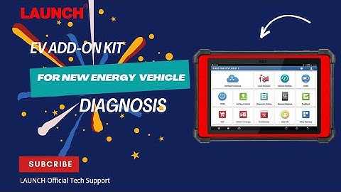 LAUNCH X431 PAD V | The Demonstration of EV ADD ON KIT for EV diagnostics