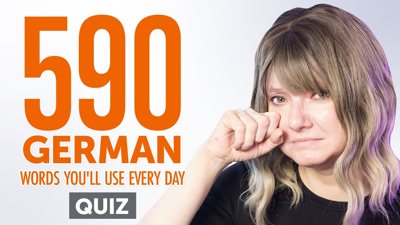 Quiz | 590 German Words You'll Use Every Day - Basic Vocabulary #99 ...