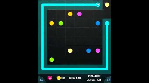 flow game facebook - beginners pack level 108 Connect the dots