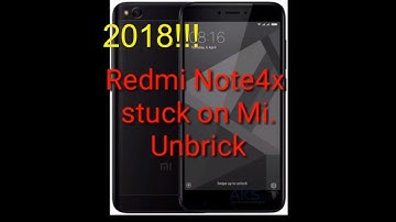 Xiaomi Redmi Note4x stuck on "Mi" logo. Unbrick