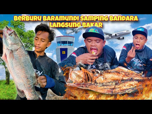 SEHARIAN BERBURU BARAMUNDI/KAKAP PUTIH MONSTER DEKAT BANDARA LANGSUNG BAKAR class=