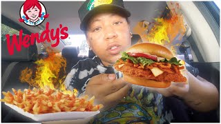 TRYING WENDY'S NEW GHOST PEPPER MENU ITEMS !