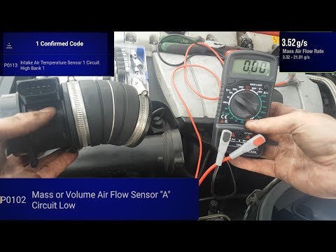 Mercedes w203 Mass Air Flow sensor - How to Test it - c200 2002