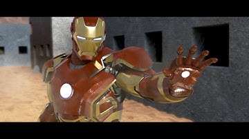 Blender Iron man short animation