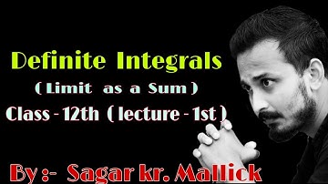 Mathematics || Definite  Integration ( first principle method ) || first Lecture - Xii th ||