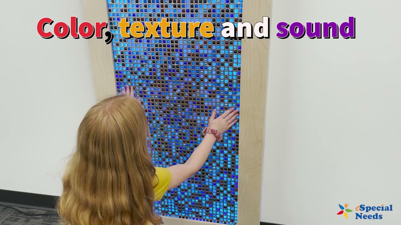 Explore the magic of Touch, Light and Sound with the Large Marble Wall Panel from eSpecial Needs