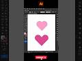 Two quick ways to enlarge a heart - 快速画爱心的两种放大 #reels #viral #shorts